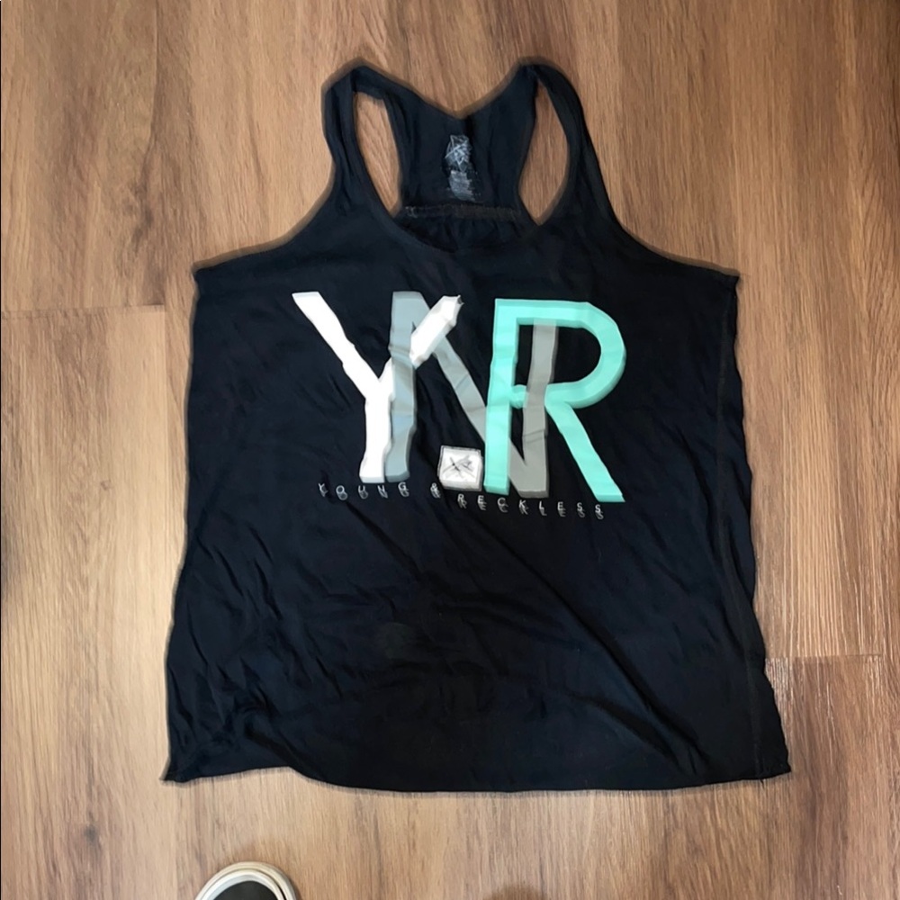 Multicolored Scoop Neck Sleeveless Tank Top